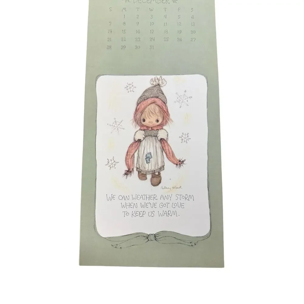 1975 Hallmark Kindred Spirits Postcard Calendar – Vintage 1970s Wall Art